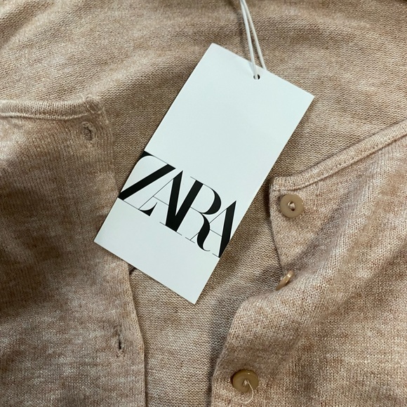 Zara tan sweater size large new with tags - Picture 5 of 6